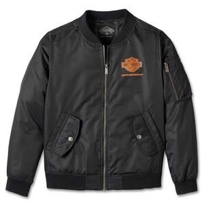 Harley-Davidson Large Jacket 120th Anniversary Bomber Jacket Black NWT